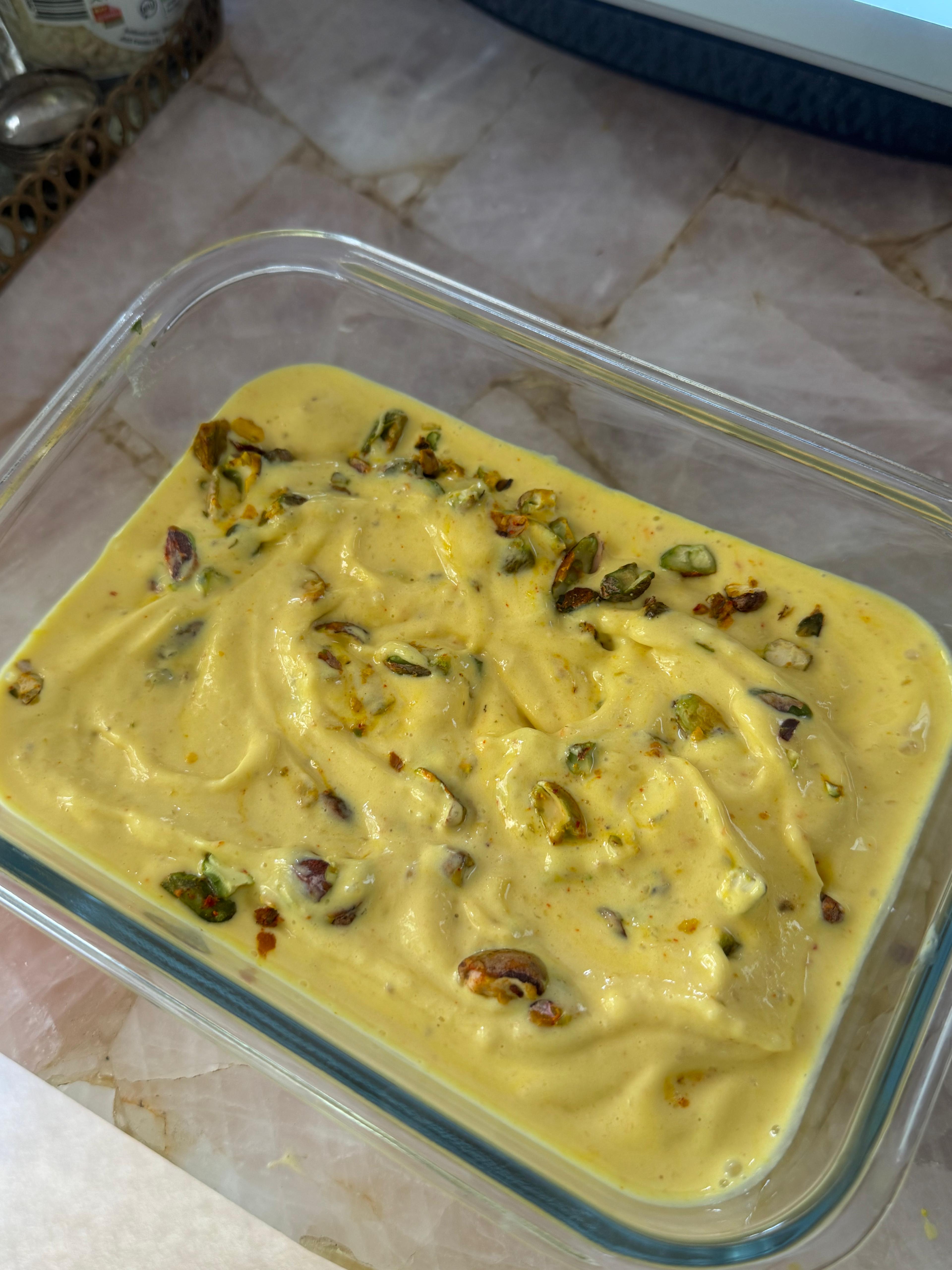 EAT YOUR PEPTIDES? HIGH PROTEIN SAFFRON ROSE NICE CREAM