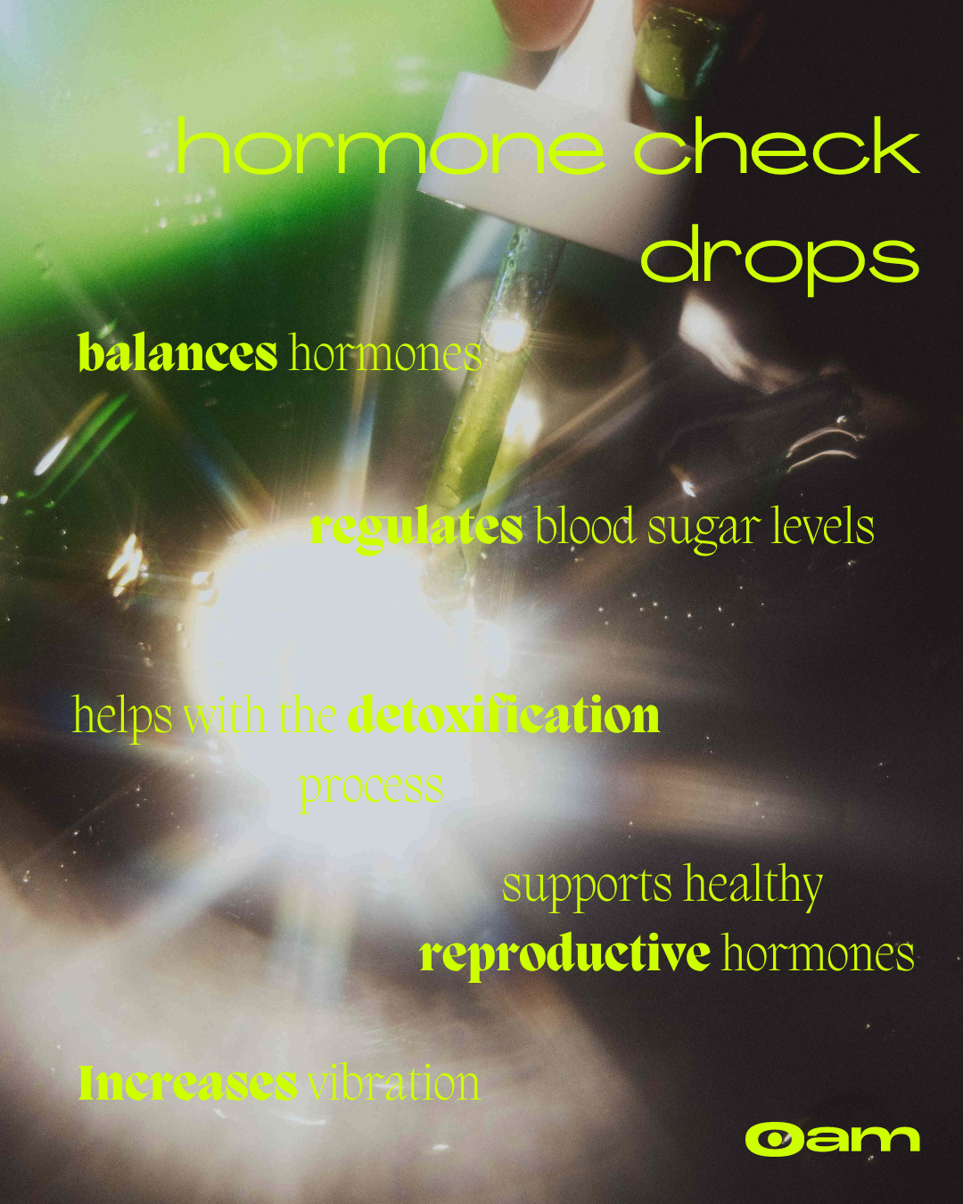 Listing the benefits of hormone check drops.